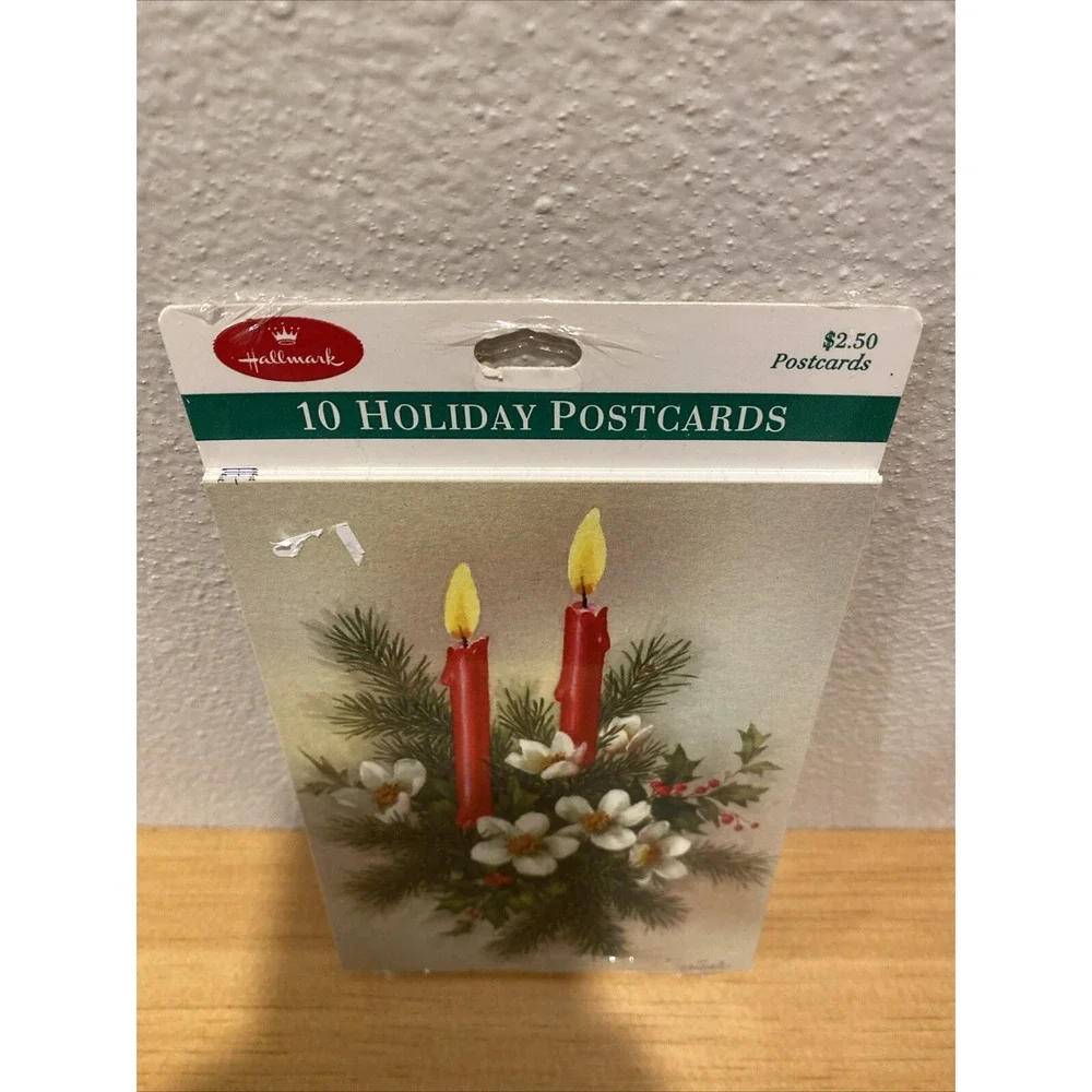 Vintage Hallmark Holiday Christmas Postcards 10 In a Pack New Old‎ Stock Sealed